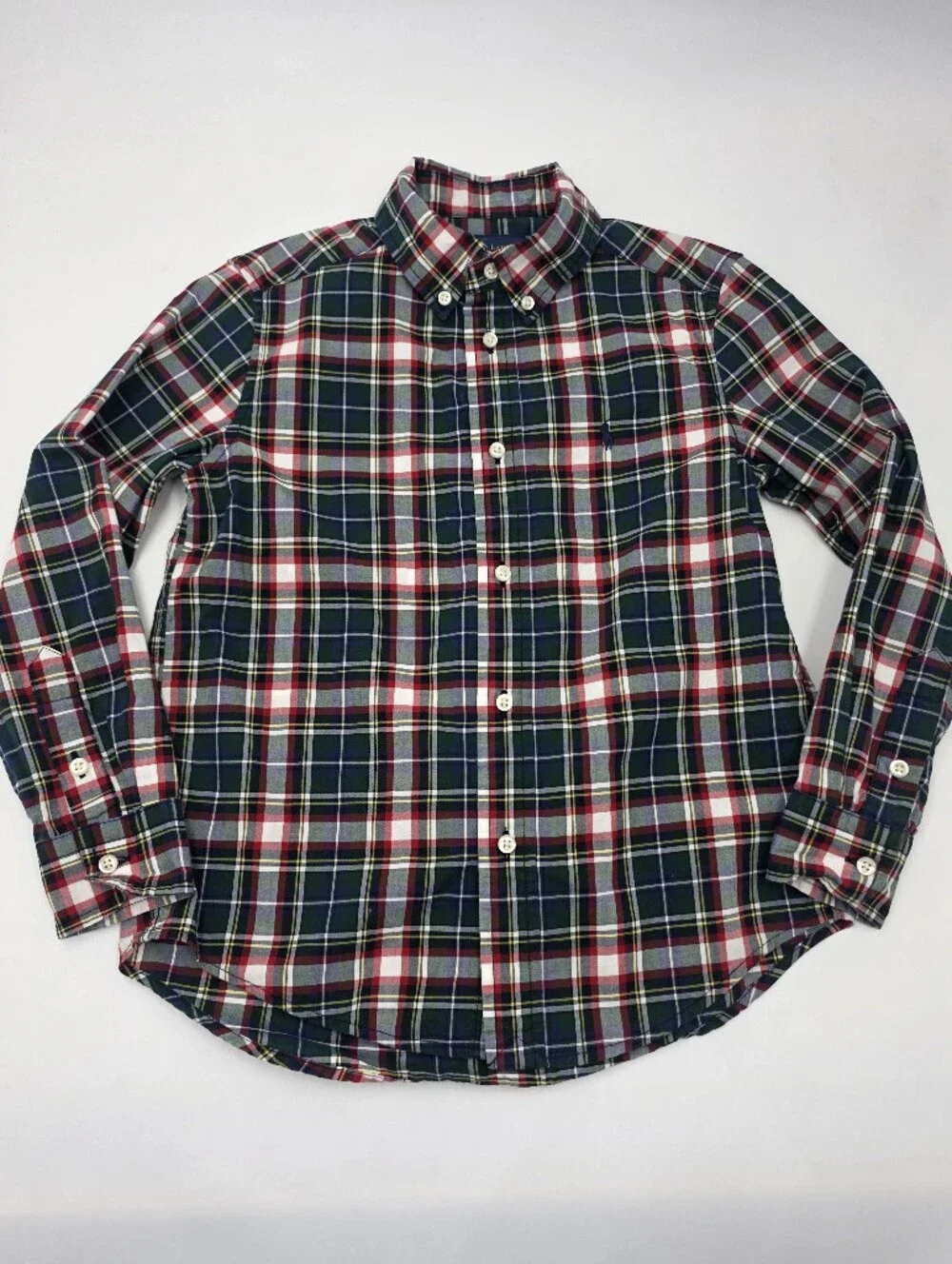 Ralph Lauren boys' winter plaid button down shirt size 6